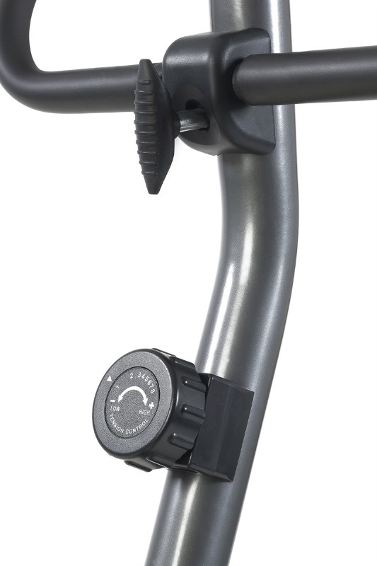 her ses knappen på en Toorx BRX 55 Motionscykel hvor man kan justerer modstanden.