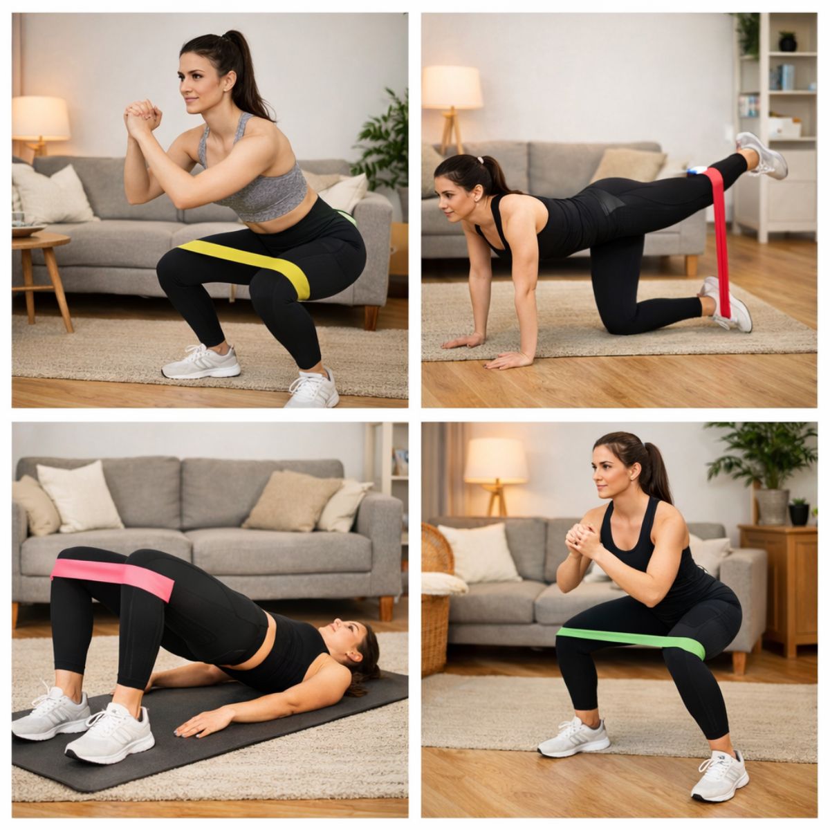 beenøvelser med elastik